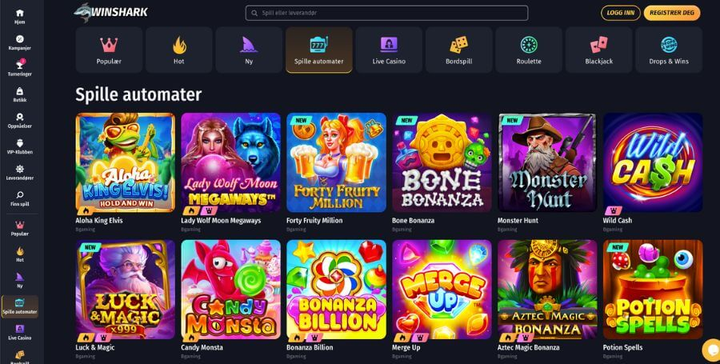winshark casino Gameplay