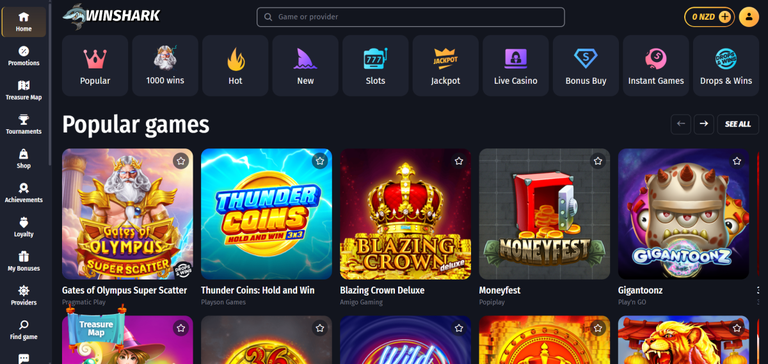 winshark casino Gameplay